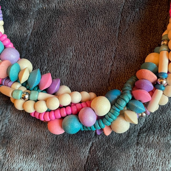 Vintage Rainbow “Candy” Chunky Necklace - Picture 9 of 10